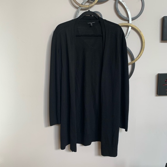 Eileen Fisher Open-Front Jersey Straight Cardigan - Picture 3 of 6
